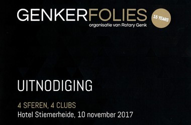 15e editie Genkerfolies, 10 november 2017